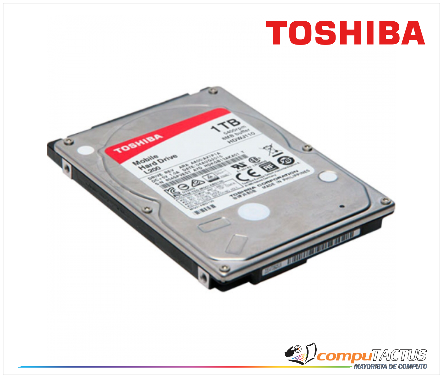 Disque dur Toshiba HDKJB01ZKA01T 1 TB 2,5